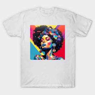 Colourful Afro Women T-Shirt